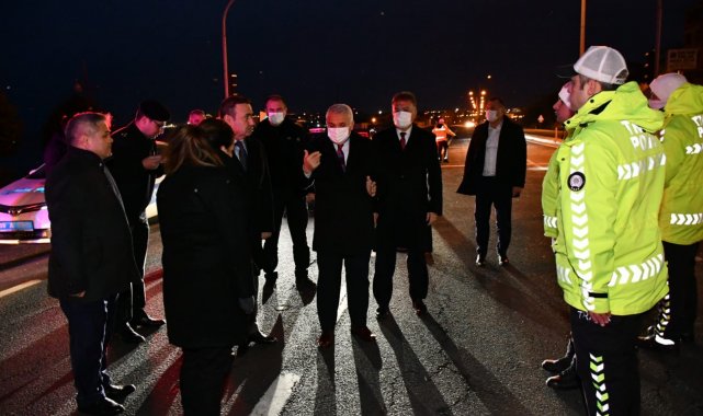 Tekirdağ Valisi İstanbul sınırına gidip tek tek uyardı