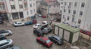 Tekirdağ'da beklenen kar yağışı başladı