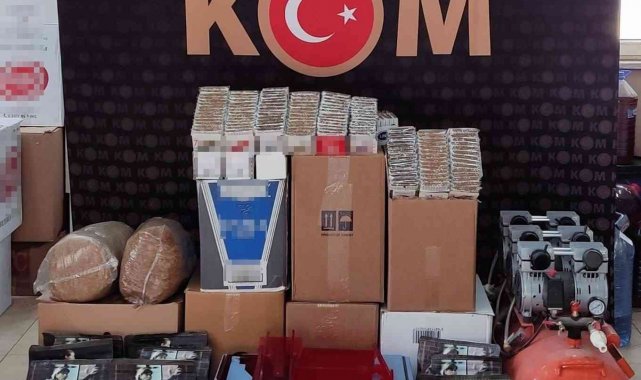 Tekirdağ'da kaçak makaron ve tütün operasyonu