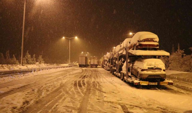TEM'de trafik Bolu Tüneli'nden Düzce'ye ulaştı