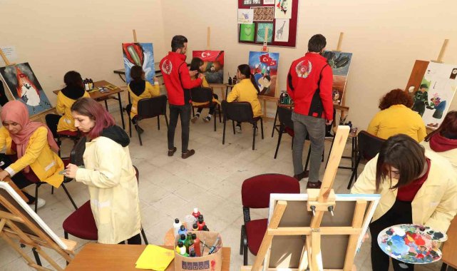 Teröre karşı renklerle birleştiler