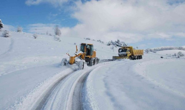 Tokat'ta, 103 köy yolu ulaşıma kapandı