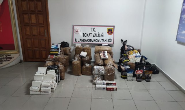 Tokat'ta kaçak tütün operasyonu