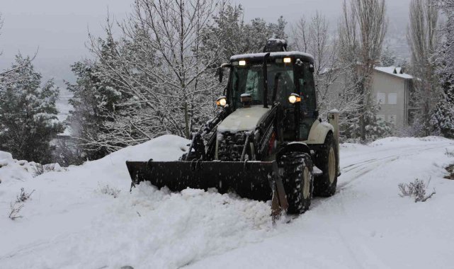Torosların zirvelerinde karla mücadele çalışması