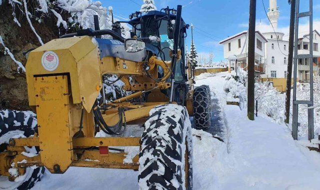 Trabzon'da karla mücadele