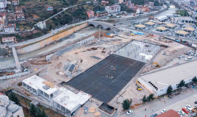 Trabzon'da yeni otogar inşaatı sürüyor