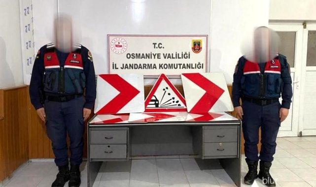 Trafik tabelalarını çalan hırsız yakalandı