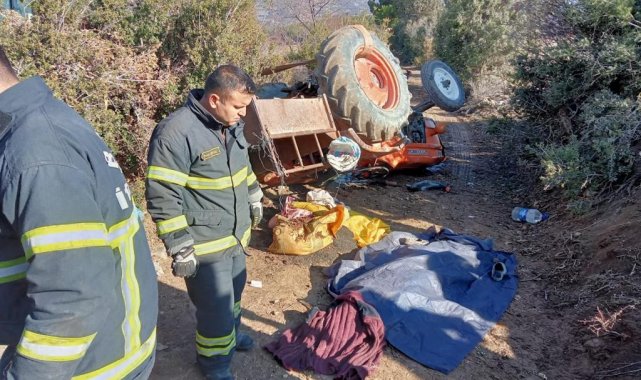 Traktörle gül budamaya giden çifti ölüm ayırdı