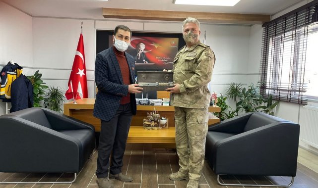 Tuğgeneral Çoklak&#039;tan İl Müdürü Damkacı&#039;ya ziyaret