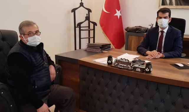 Türkiye Gazetesi'nden Kaymakam Köksal'a hoş geldin ziyareti