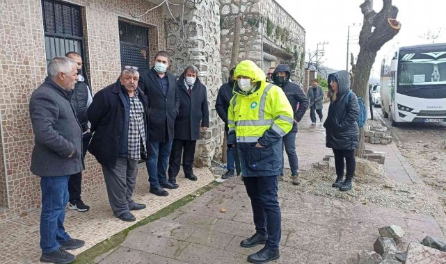 Ulutepe Caddesi'nde incelemelerde bulunuldu