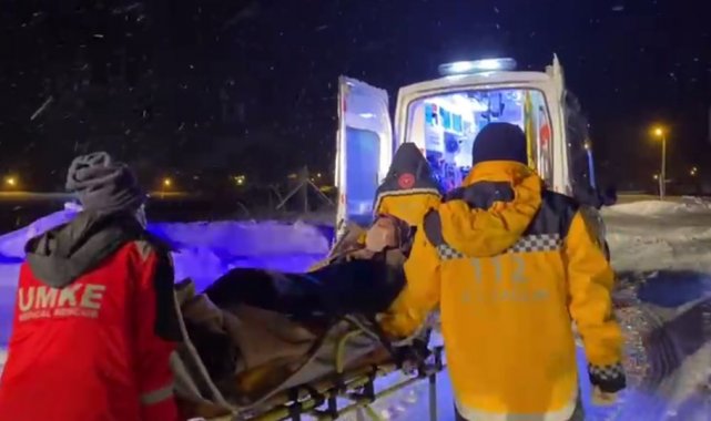 UMKE, 9 aylık hamile kadın için seferber oldu