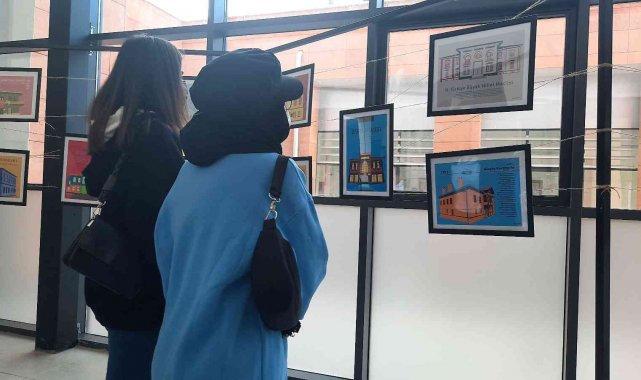 Üniversite öğrencilerinin sergisi görenleri duygulandırdı