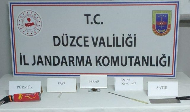 Uyuşturucu kullanıcısı yol kontrolünde yakalandı