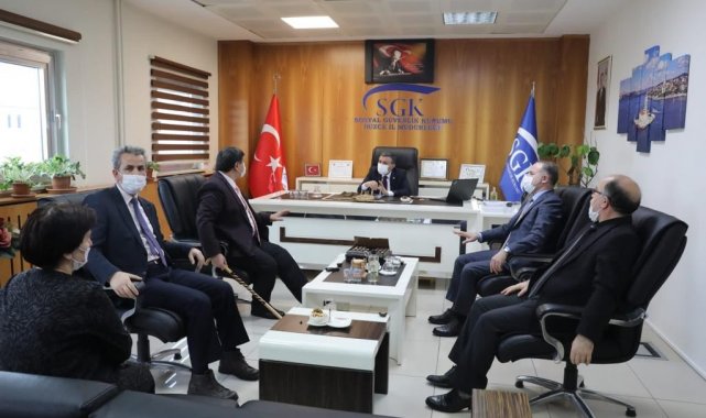 Vali Atay, SGK Müdürlüğü'nü ziyaret etti