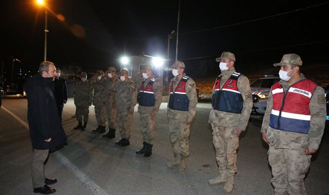 Vali Epcim, yeni yıl akşamı görev başındaki personelleri ziyaret etti