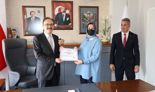 Vali Kızılkaya&#039;dan başarılı personele teşekkür belgesi
