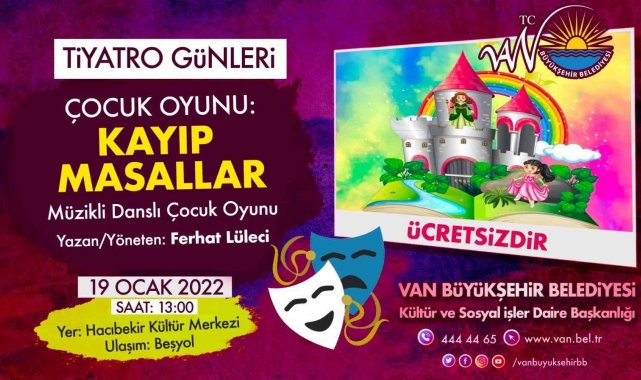 Van Büyükşehir Belediyesi çocukları tiyatro ile buluşturuyor