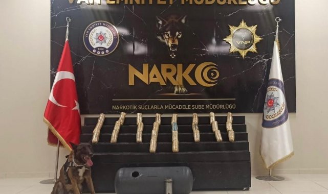 Van&#039;da 15 kilo 500 gram eroin ele geçirildi