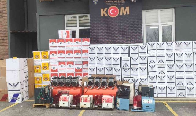 Yalova'da kaçak sigara operasyonu