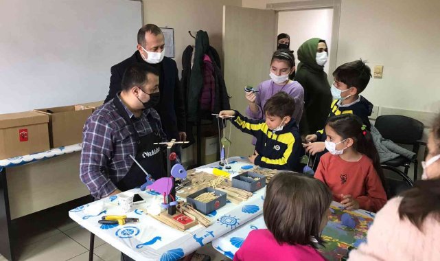 Yaşar Çakmak, çocuklarla eğlence atölyesinde bir araya geldi