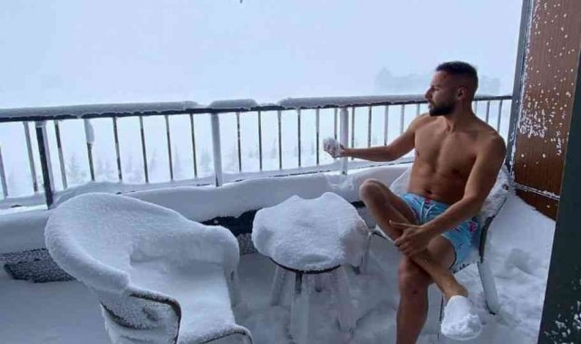 Yasin Öztekin&#039;den ilginç kar paylaşımı