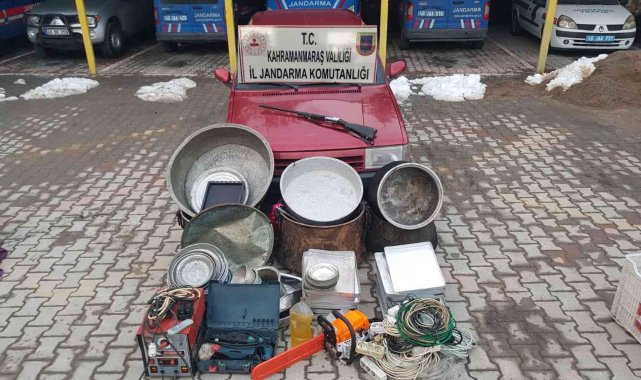 Yayla evlerinden hırsızlık yapan 3 kişi yakalandı