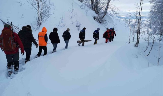 Yaylada mahsur kalan vatandaşlar kurtarıldı