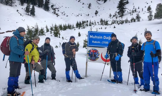 Yazıcıoğlu anısına Muhsin Dağı'na zirve tırmanışı