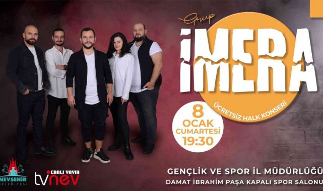 Yeni yılın ilk konser heyecanı Grup İmera ile yaşanacak