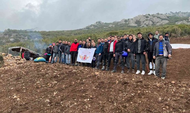 Yeni yılın ilk uçuşu Çardak'tan
