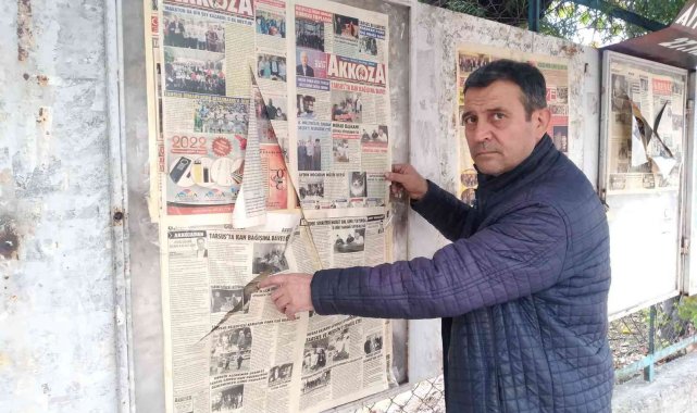 Yerel gazete panosuna çirkin saldırı