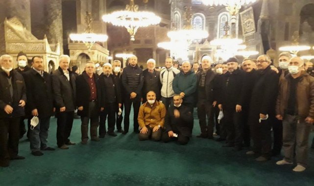 Yılın ilk sabah namazı Ayasofya'da