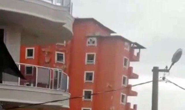 Yıllardır hizmet veren otel saniyeler içinde toza döndü