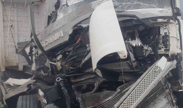 Yoğun sis beraberinde kaza getirdi