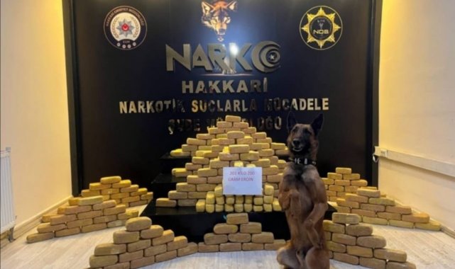 Yüksekova&#039;da 201 kilo eroin ele geçirildi