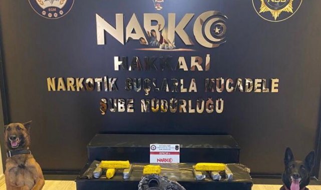 Yüksekova'da 7 kilo eroin ele geçirildi