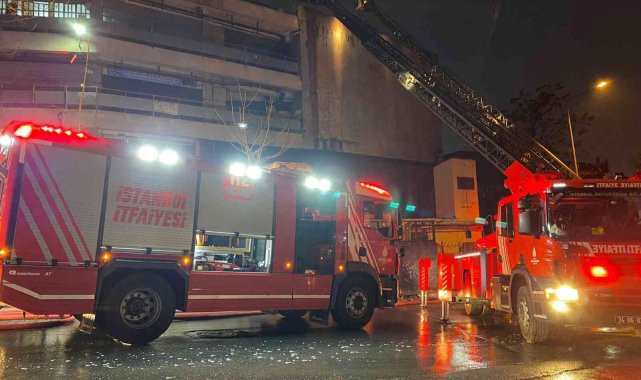 Zeytinburnu'nda çorap atölyesinde korkutan yangın