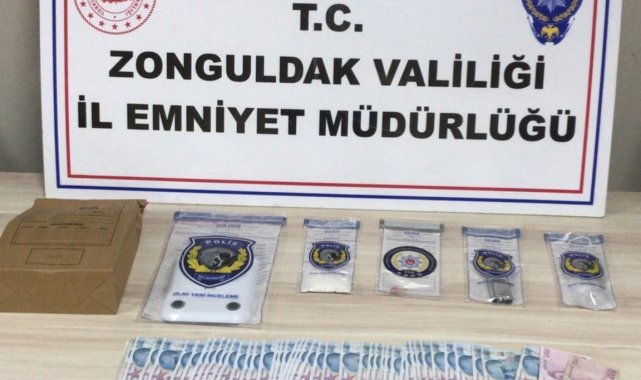 Zonguldak'ta uyuşturucu operasyonunda 3 tutuklama
