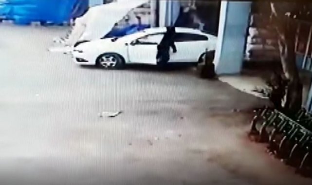 10 bin liralık Antep fıstığını 45 saniyede çaldı