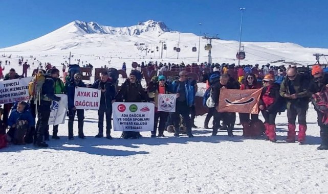12. Uluslararası Erciyes Dağı Zirve Tırmanışı tamamlandı