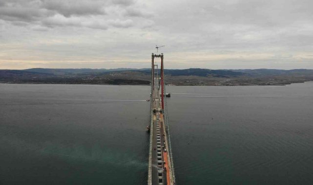 1915 Çanakkale Köprüsü'nde asfaltlama çalışmaları tamamlandı