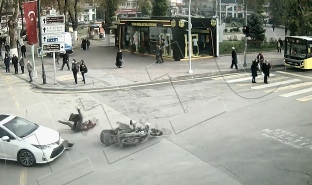 23 ilde meydana gelen trafik kazası Kent Güvenlik Sistemi kameralarına yansıdı