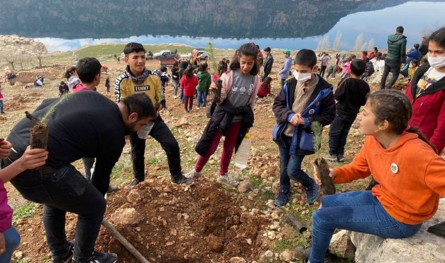 'Köyümüz fidanla yeşilleniyor'