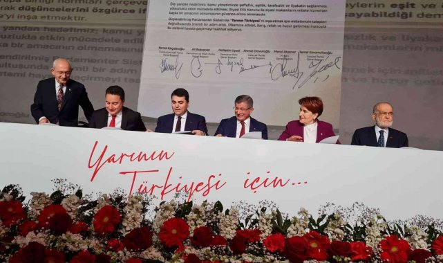 6 muhalefet partisinin 'Güçlendirilmiş Parlamenter Sistem Mutabakat Metni' açıklandı
