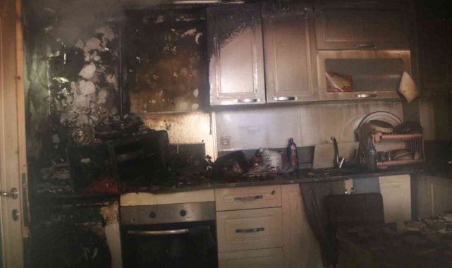 89 yaşındaki adam çıkan yangında dumandan etkilenerek hastanelik oldu