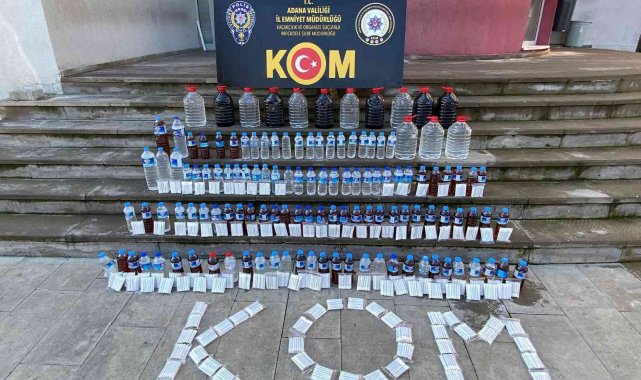 Adana'da sahte içki operasyonu