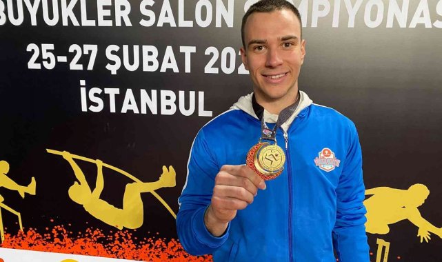 Adanalı atlet sırıkla atlamada Türkiye şampiyonu