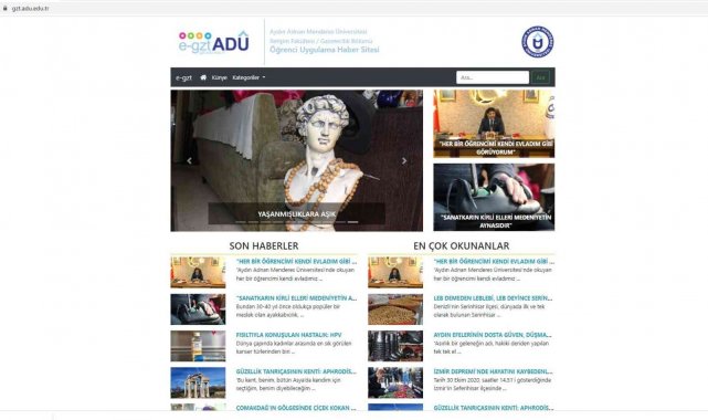 ADÜ'lü öğrenciler kendi haberlerini ADÜ Haber Sitesi üzerinden yayınlayacak