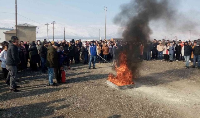 AFAD'dan yangın söndürme tatbikatı